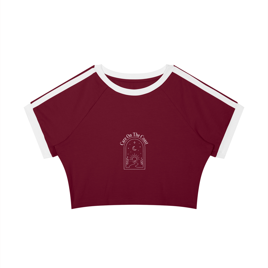 Women’s Raglan Crop T-Shirt | You owe it to yourself |