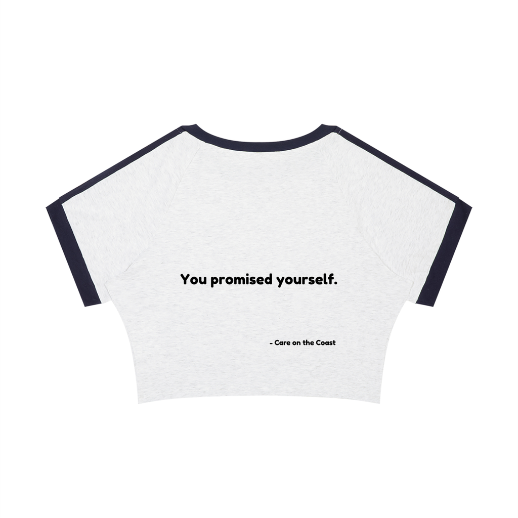 Women’s Raglan Crop T-Shirt | You promised yourself