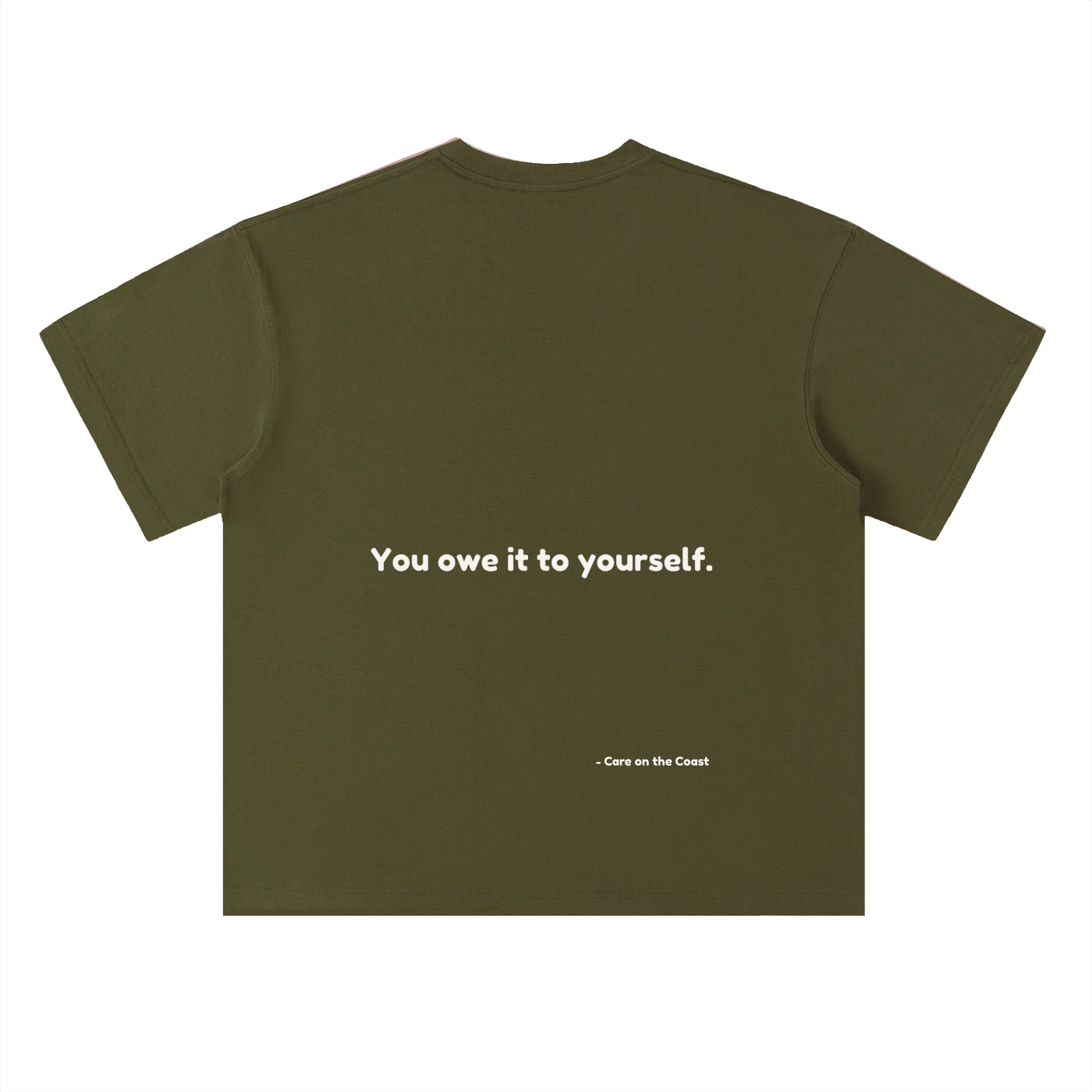 100% cotton | Unisex Heavyweight Drop Shoulder Cotton T-Shirt | You owe it to yourself