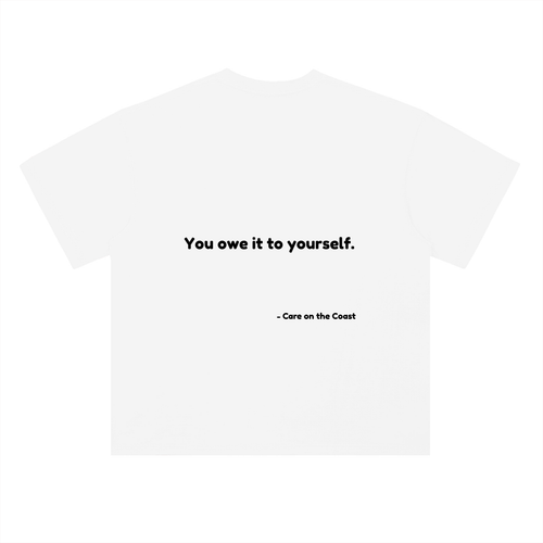 100% cotton | Unisex Heavyweight Drop Shoulder Cotton T-Shirt | You owe it to yourself