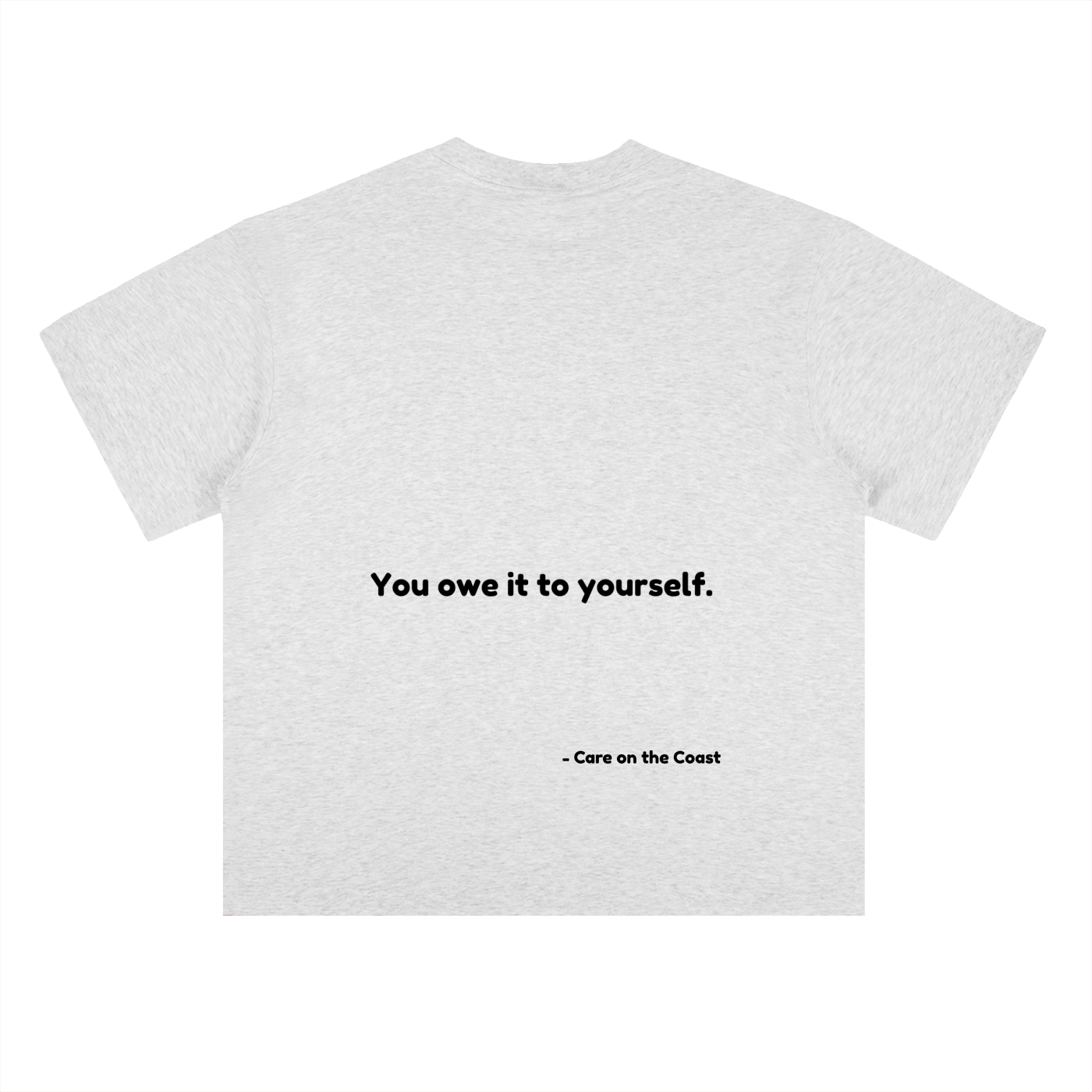 100% cotton | Unisex Heavyweight Drop Shoulder Cotton T-Shirt | You owe it to yourself