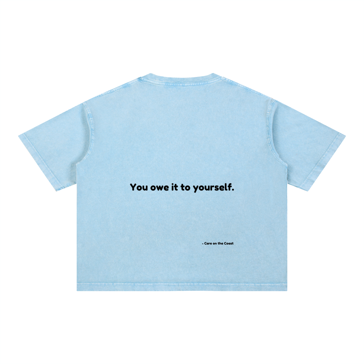 100% cotton | Mineral Wash Boxy Cotton T-Shirt | You owe it to yourself