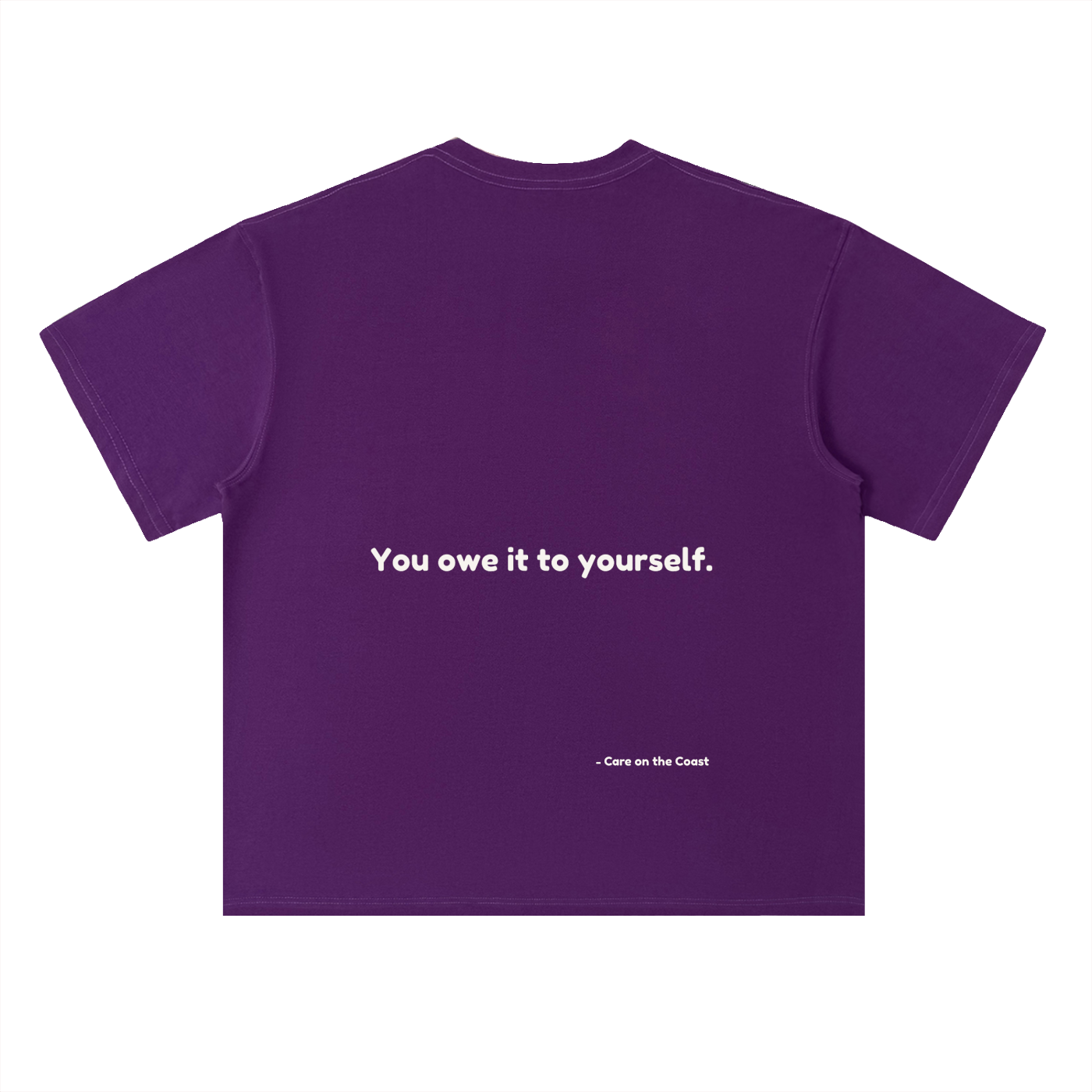 100% cotton | Unisex Heavyweight Drop Shoulder Cotton T-Shirt | You owe it to yourself