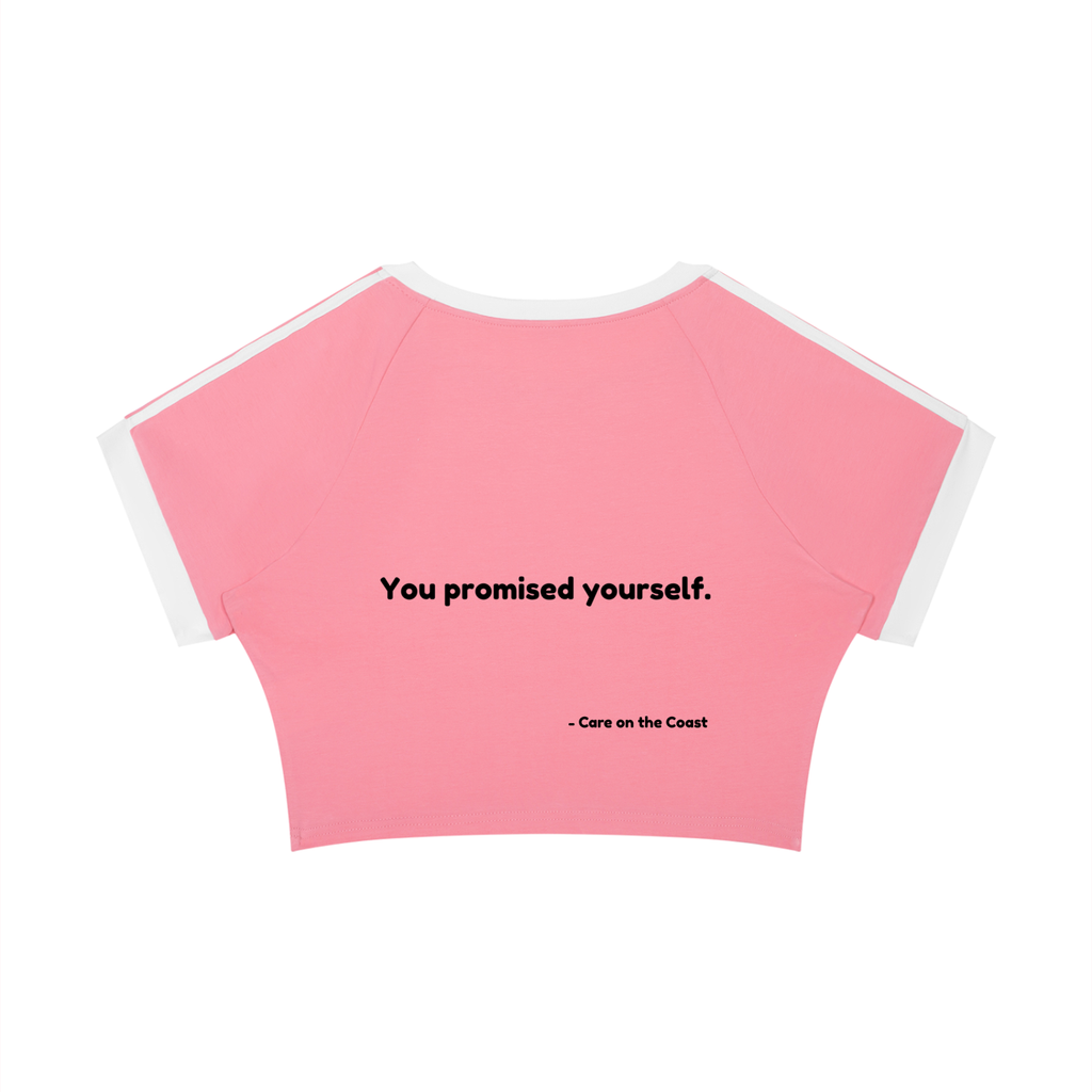Women’s Raglan Crop T-Shirt | You promised yourself