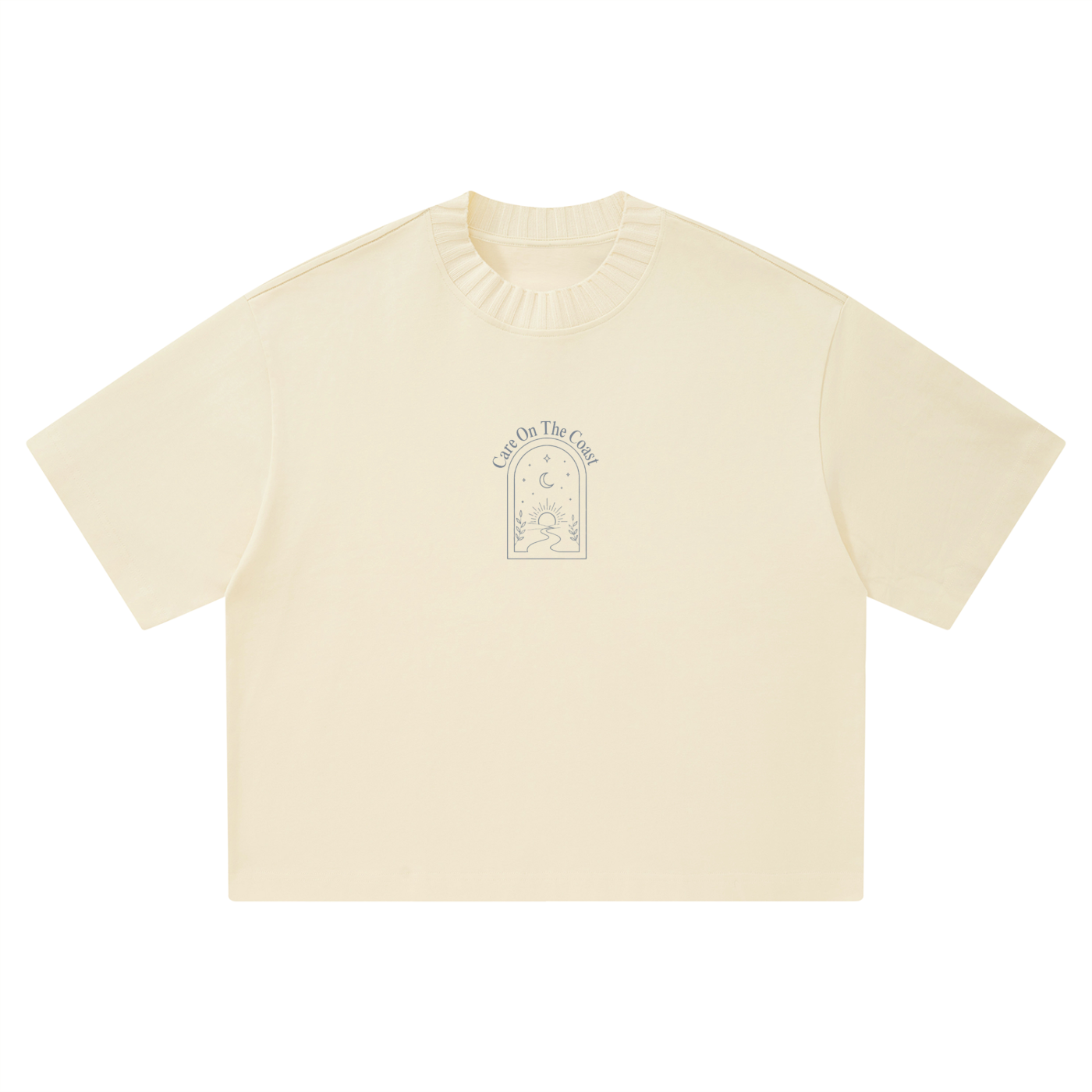 Unisex Heavyweight Boxy T-Shirt | To the person behind me, I hope you know this world is brighter because you are in it"