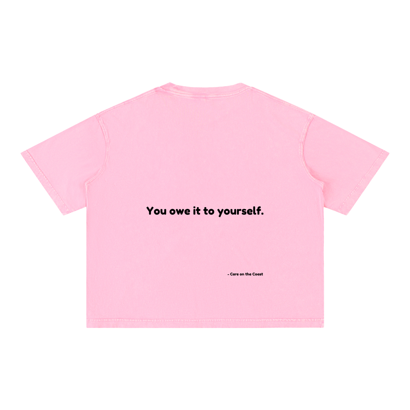 100% cotton | Mineral Wash Boxy Cotton T-Shirt | You owe it to yourself