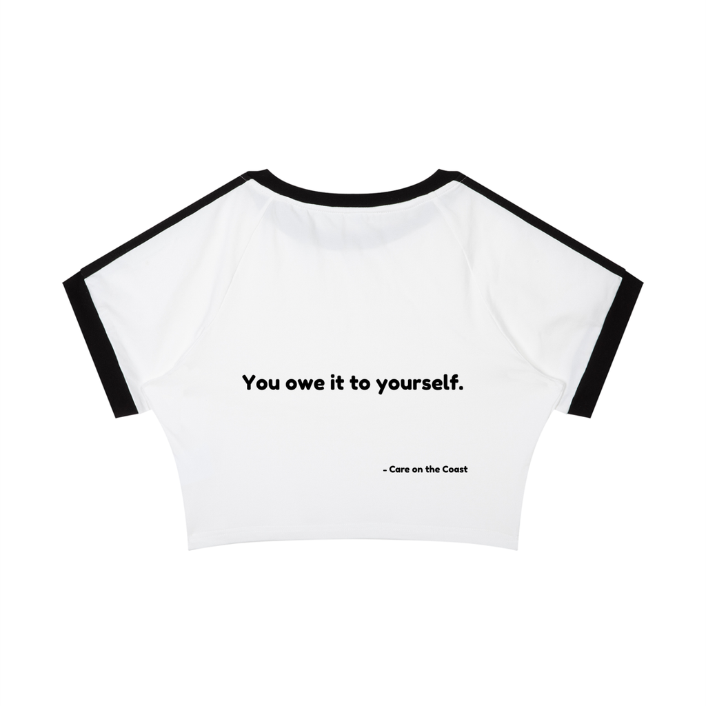 Women’s Raglan Crop T-Shirt | You owe it to yourself