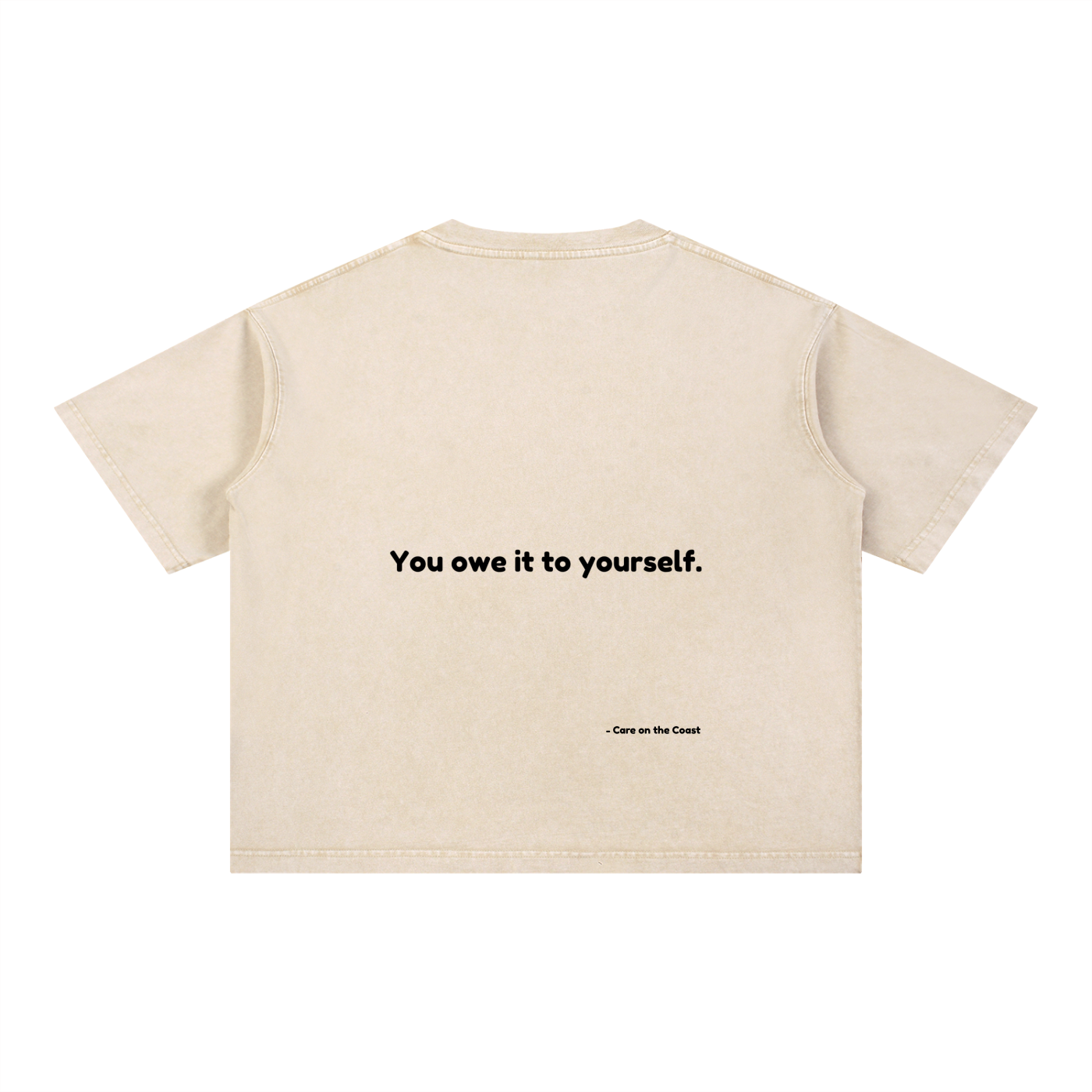 100% cotton | Mineral Wash Boxy Cotton T-Shirt | You owe it to yourself
