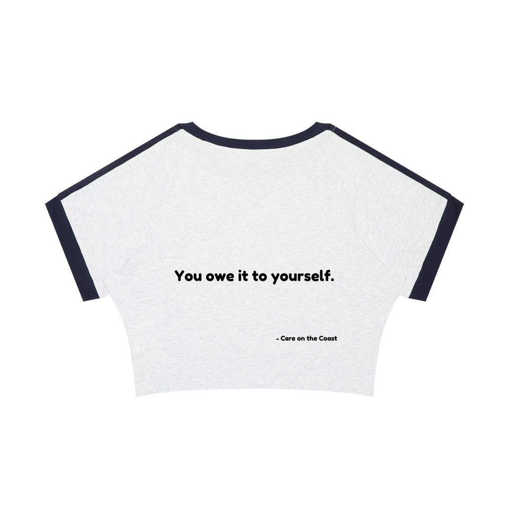 Women’s Raglan Crop T-Shirt | You owe it to yourself