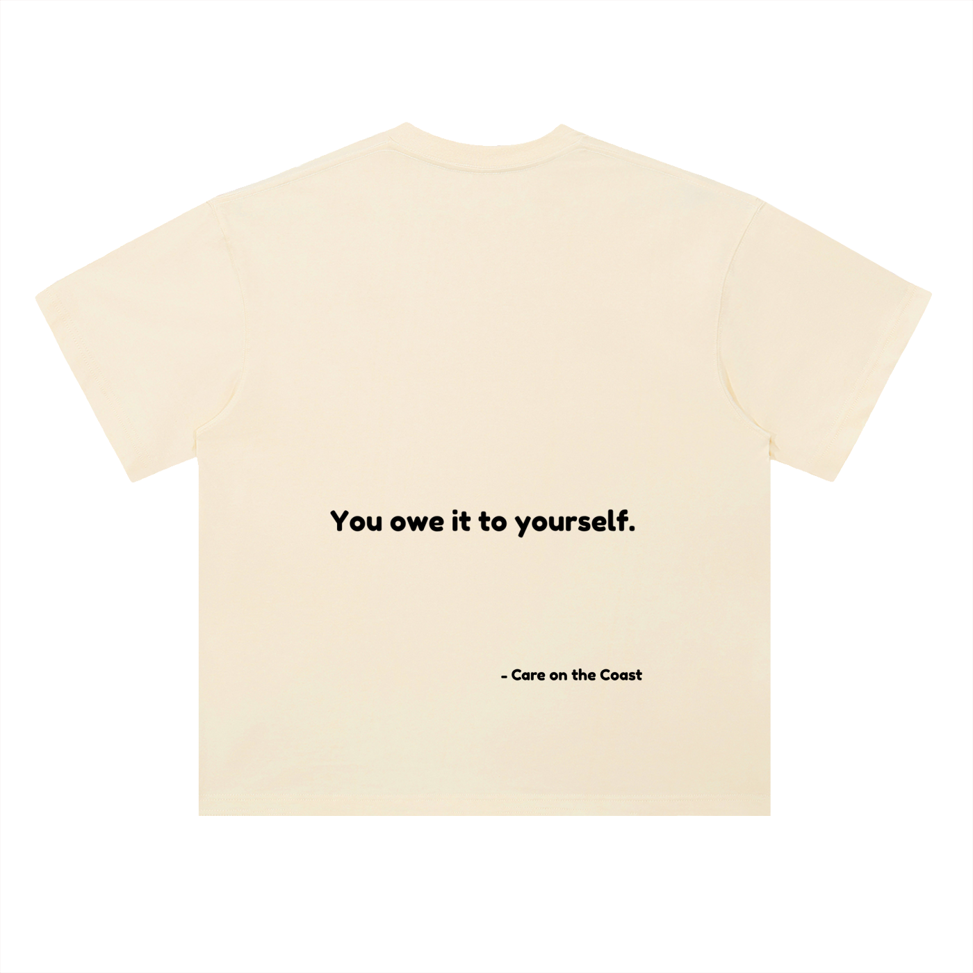 100% cotton | Unisex Heavyweight Drop Shoulder Cotton T-Shirt | You owe it to yourself