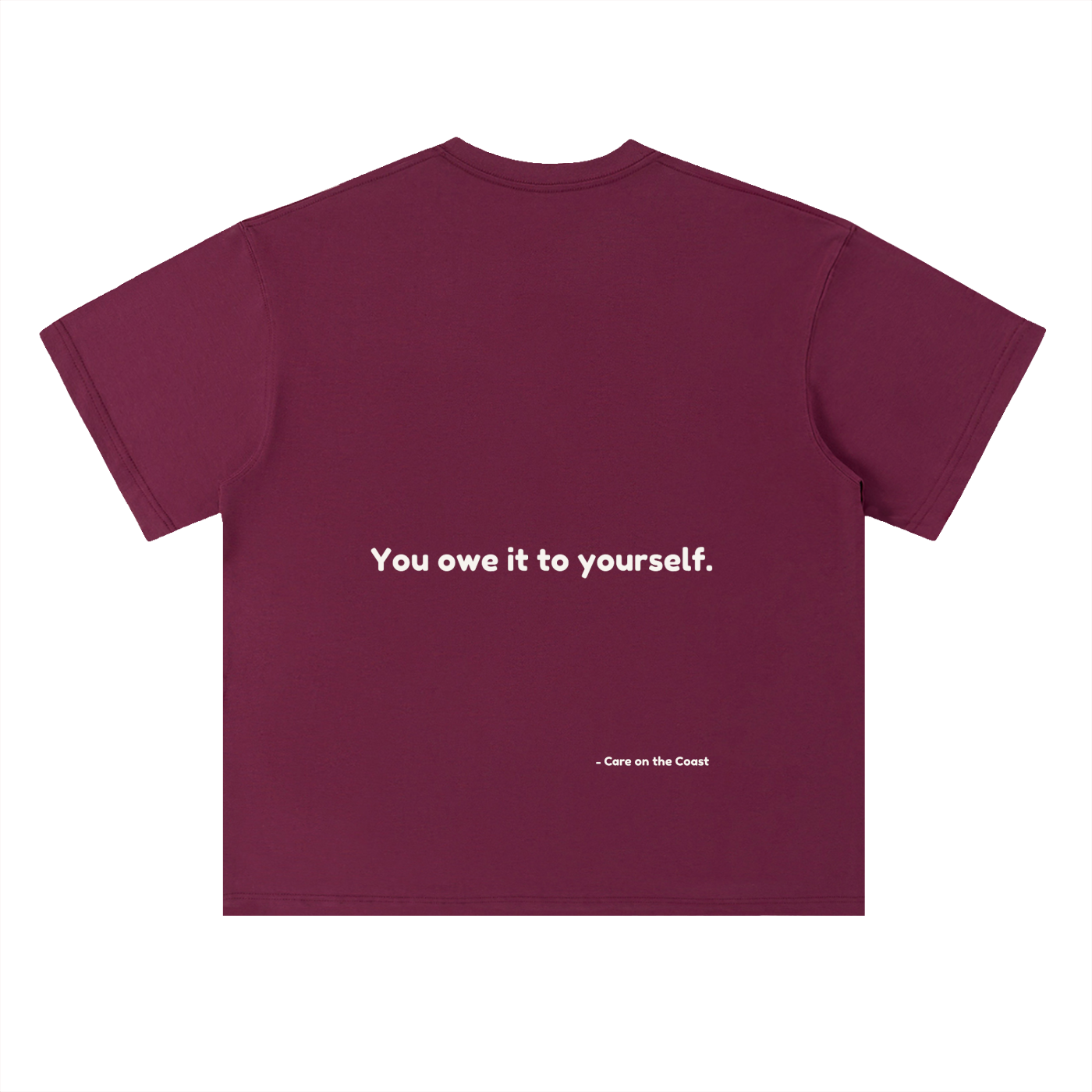 100% cotton | Unisex Heavyweight Drop Shoulder Cotton T-Shirt | You owe it to yourself