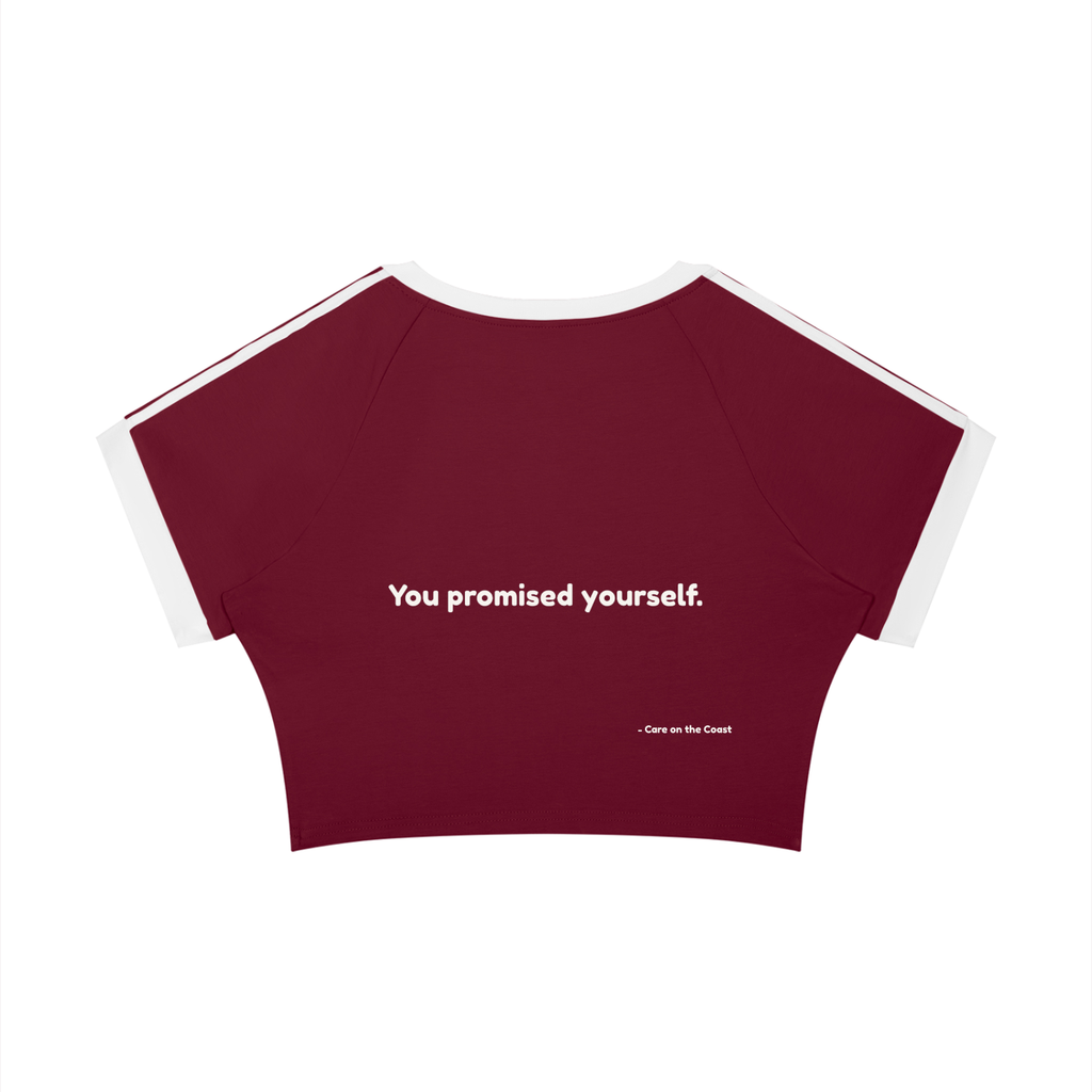 Women’s Raglan Crop T-Shirt | You promised yourself
