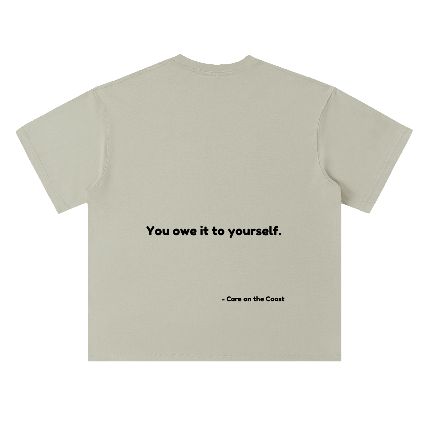 100% cotton | Unisex Heavyweight Drop Shoulder Cotton T-Shirt | You owe it to yourself