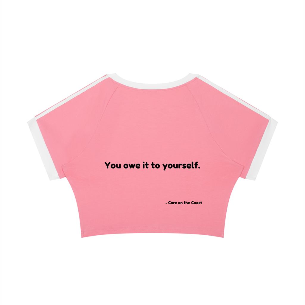 Women’s Raglan Crop T-Shirt | You owe it to yourself