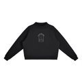 Essential Fleece Mock-Neck Crew Sweatshirt | To the person behind me, I hope you know this world is brighter because you’re in it.