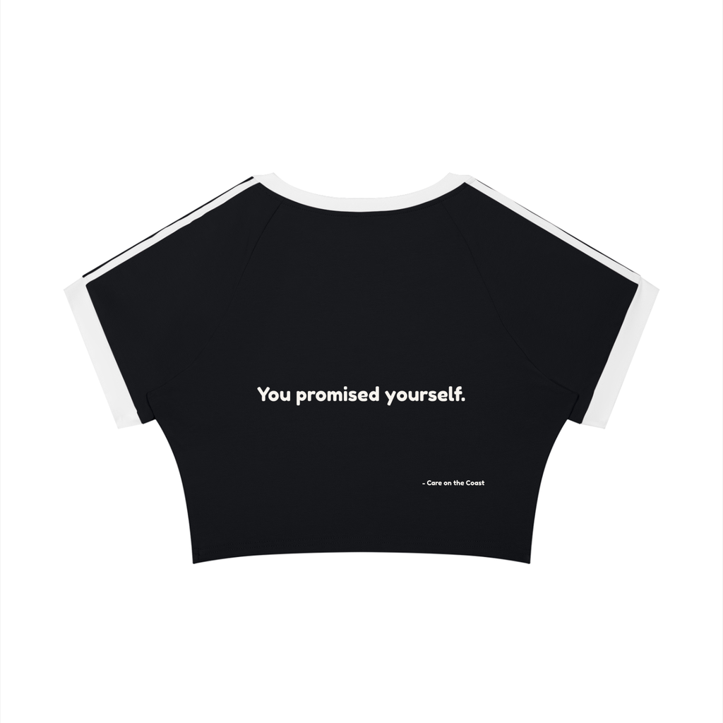 Women’s Raglan Crop T-Shirt | You promised yourself