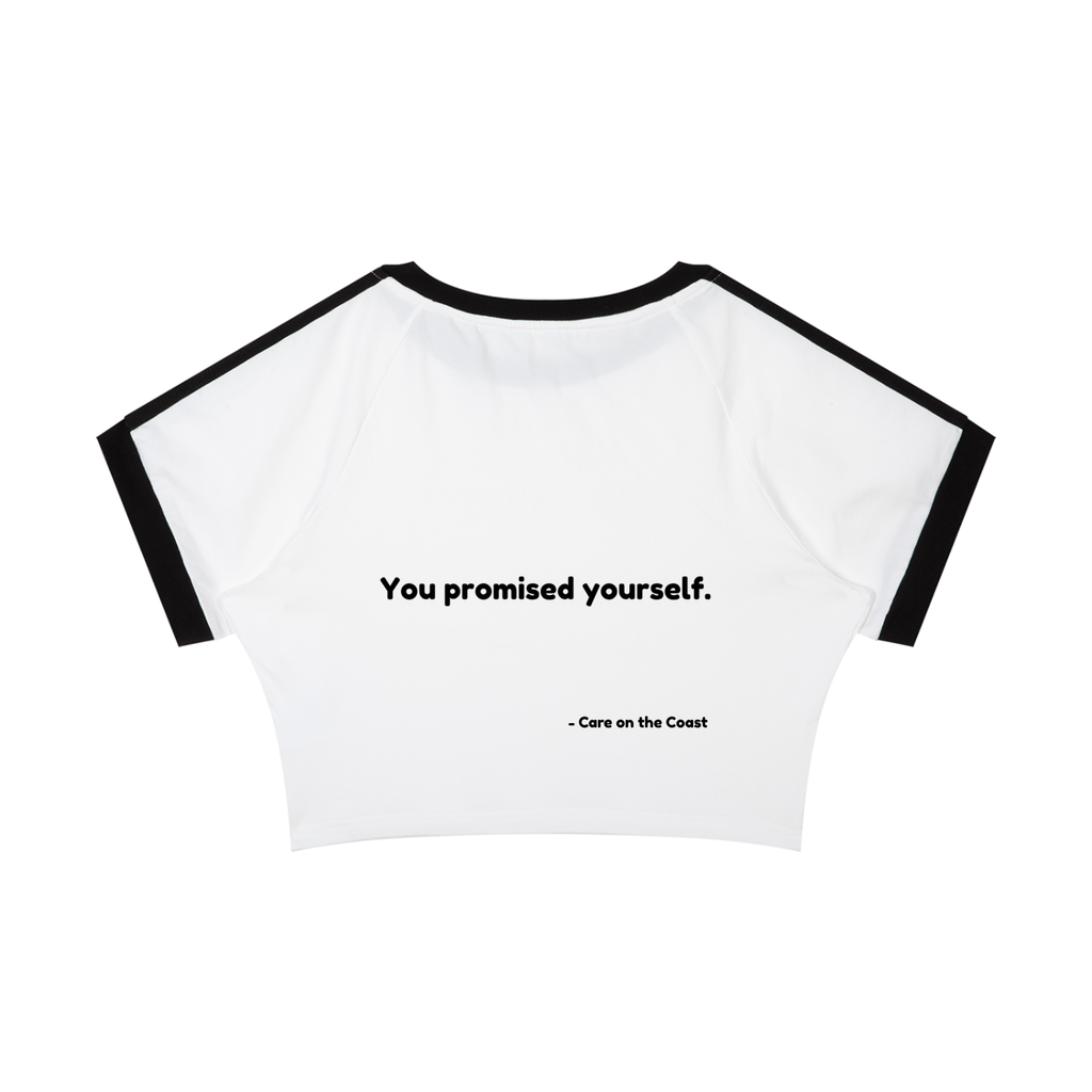 Women’s Raglan Crop T-Shirt | You promised yourself