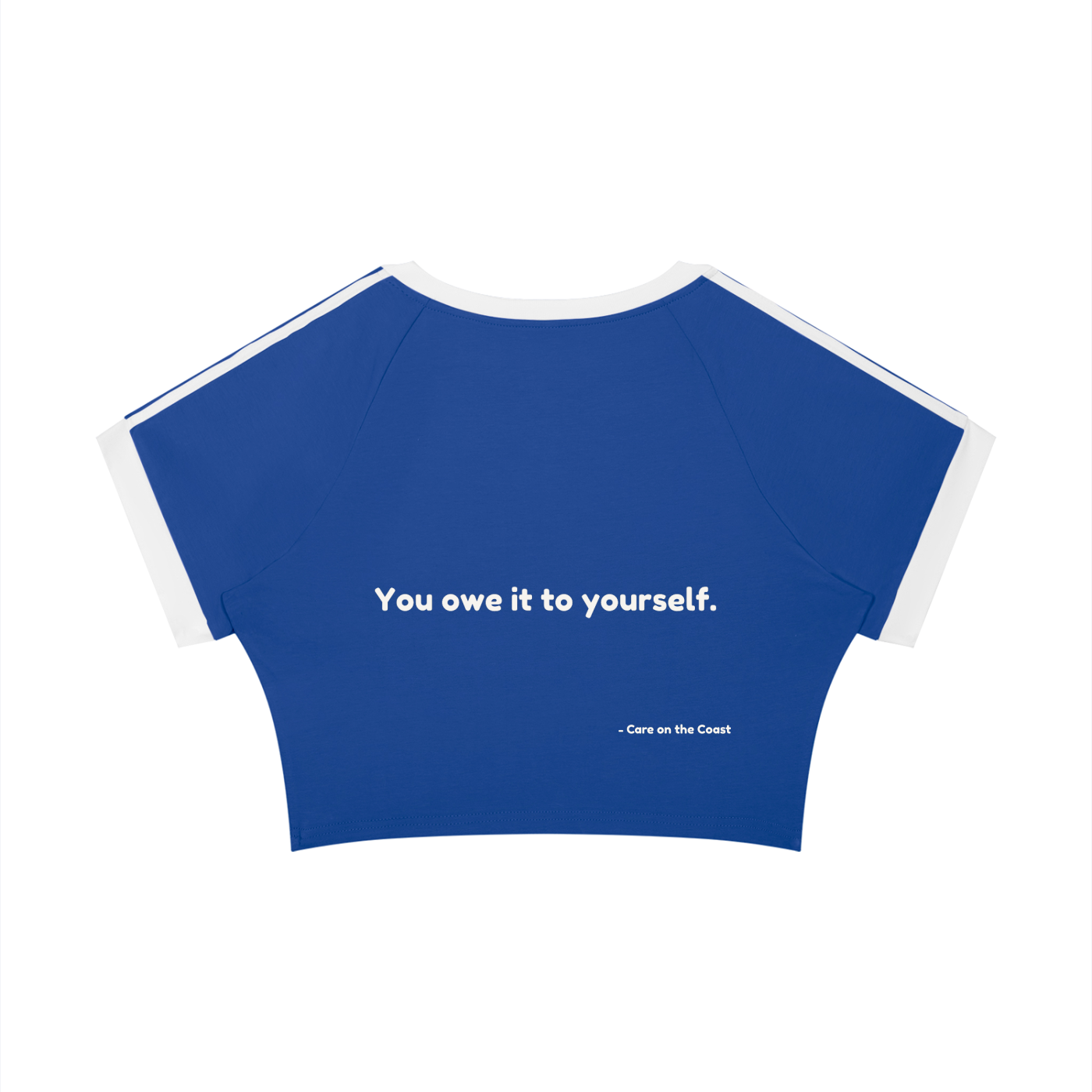 Women’s Raglan Crop T-Shirt | You owe it to yourself |